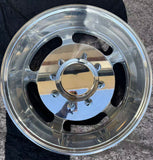 Package of 6pcs 19.5" x6 aluminum wheels extra Polished Dual Wheel 8x6.5" 5Triangle design 4pcs  aluminum wheels+2pcs steel wheels +4pcs covers (Copy)