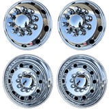 19.5" x 6.75" Aluminum Dually Wheel Package – Hub Piloted