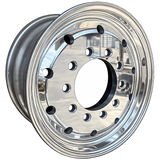 22.5" x 12.25" Aluminum Super Single Wheel – Stud Piloted