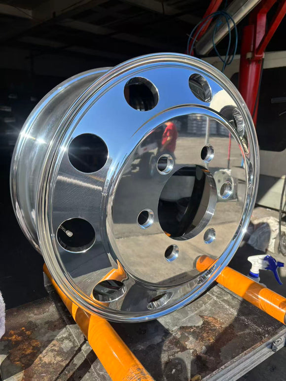 aluminum wheel 22.5X6.75 bothside polished 6-Hole, 222.25(8.75