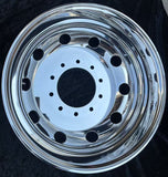 19.5" x 6.75" Aluminum Wheels High Bothside polished Dual 10 x 225mm Dodge Ram 4500 & 5500, 2005 NOW FORD F450 550, 2020-NOW F600
