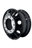 22.5" x 8.25" Aluminum Dual Wheel 10x285.75mm Anodized Black  – Hub Piloted