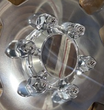 Aluminum Billet Wheel Caps with Metal Push-On Lug Nut Covers for Hino 195, Isuzu NPR &amp; Isuzu NRR