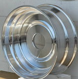 ALUMINUM BLANK SINGLE WHEEL 19.5x7.5 polished outside for all position, no warranty & no liability