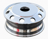 19.5" x 6.00" Aluminum Blank Wheel  8-Hand Hole or 10-Hand Hole – High Polished Both Sides