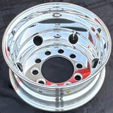 aluminum whee 17.5"x6.75" Forged Aluminum Deepside polished 10-Hole, 222.25(8.75")mm Bolt Circle, 220.1mm Bore Stud-Piloted