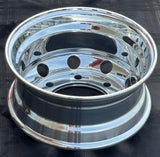 aluminum whee 17.5"x6.75" Forged Aluminum Deepside polished 8-Hole, 275mm Bolt Circle, 220.1mm Bore Hub-Piloted