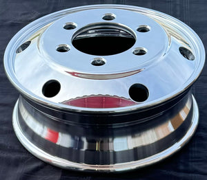 Aluminum Wheel 19.5" x 6.00" Dual 6holes x 8.75”(222.25mm) for Hino, Isuzu NPR& NRR, GMC W series