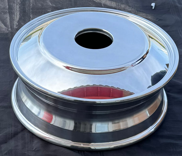 ALUMINUM BLANK WHEEL 19.5x6.00 116mm CBD,  polished both side for all position, no  warranty & no liability