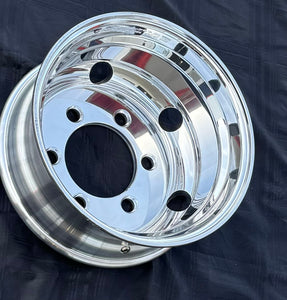 aluminum whee 17.5"x6.75" Forged Aluminum Deepside polished 6-Hole, 222.25(8.75")mm Bolt Circle, 220.1mm Bore Stud-Piloted
