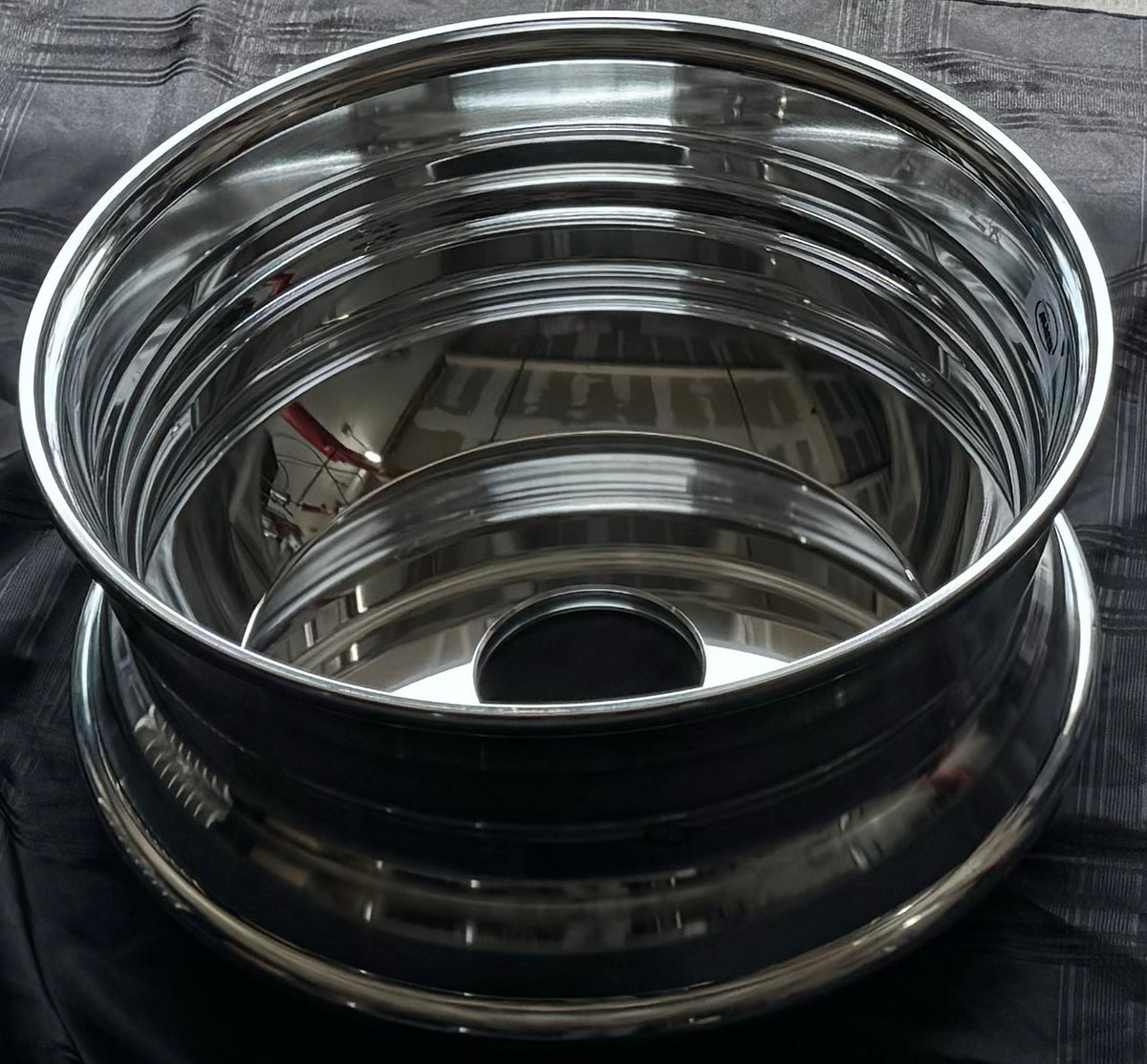 ALUMINUM BLANK WHEEL 19.5x7.5 116mm CBD, polished both side for all po ...