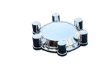 Aluminum Billet Wheel Caps with ABS Chrome Spikes for Mercedes-Benz Sprinter Dually 6x205
