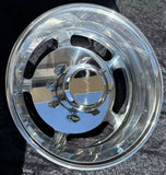 Package of 6pcs 19.5" x6 aluminum wheels extra Polished Dual Wheel 5 Long Slot design 4pcs  aluminum wheels+2pcs steel wheels +4pcs covers