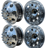 19.5" x 6.75" Aluminum Dually Wheel Package for Ford F-Super Duty