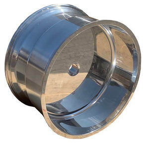 ALUMINUM BLANK WHEEL 24x10 with 0" offset   polished outside for all position, no warranty & no liability