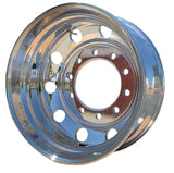 Alcoa 22.5" x 8.25" Aluminum Wheel, Dual 10holes x 285.75mm(11.25”) for Semi-truck and trailers